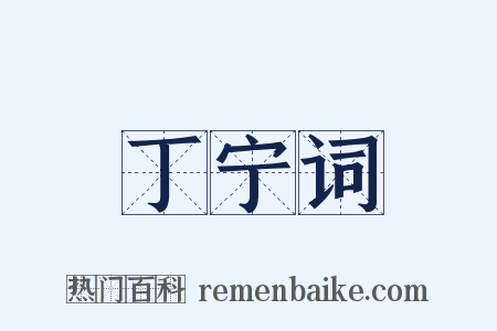 丁宁词是什么意思的图片